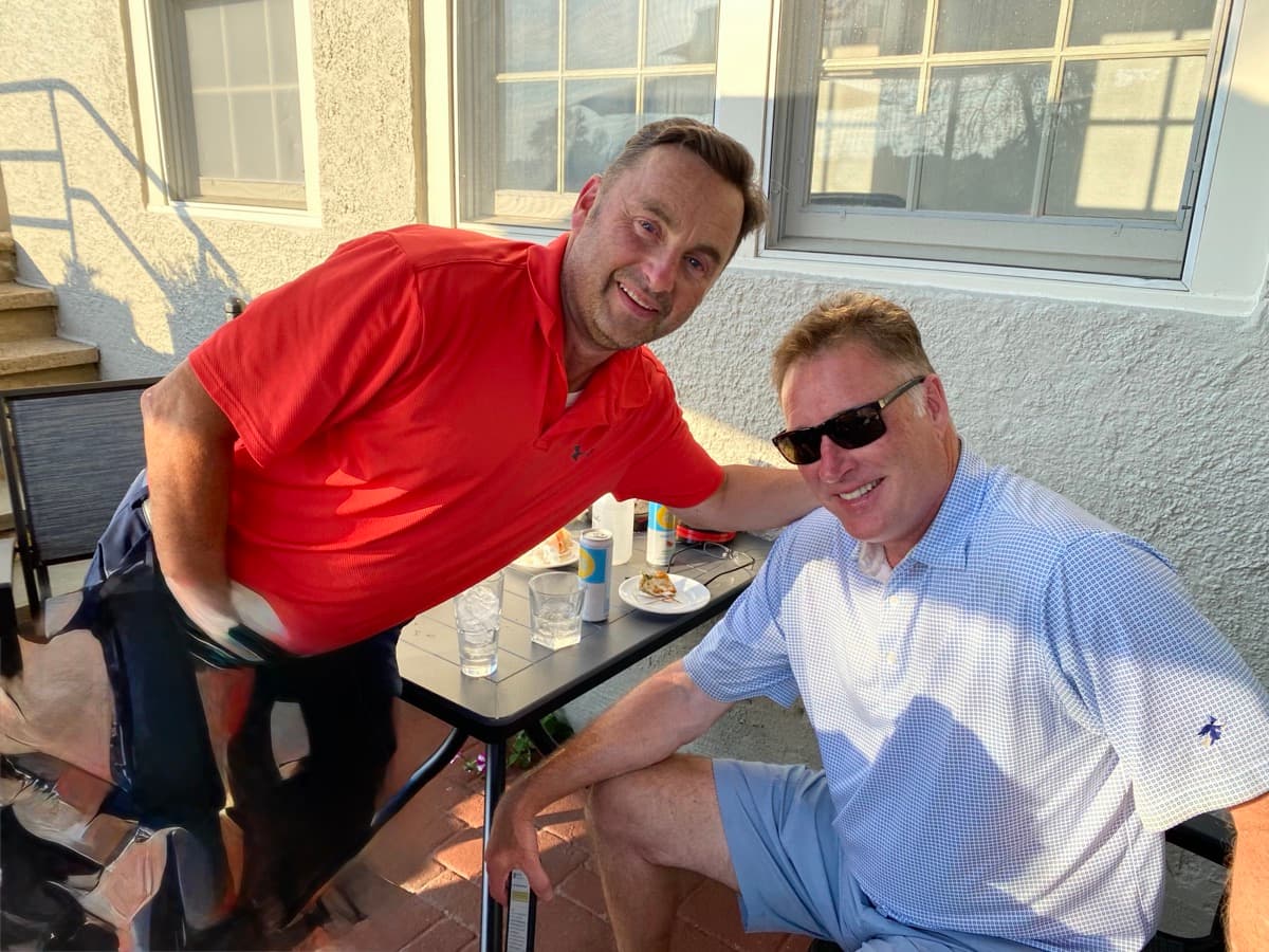 FOB members at the patio