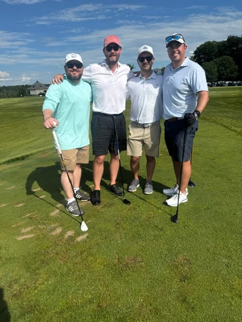 A foursome on the course at Saratoga National